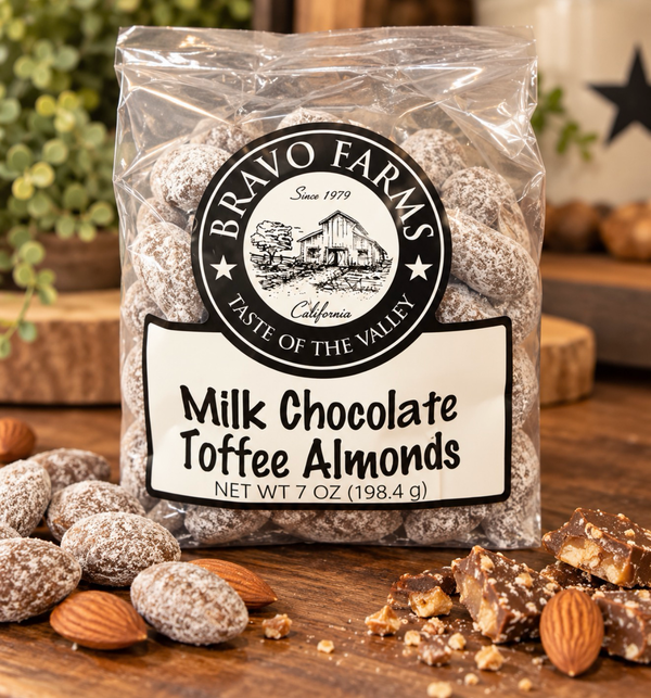 Milk Chocolate Toffee Almonds, 7 oz bag