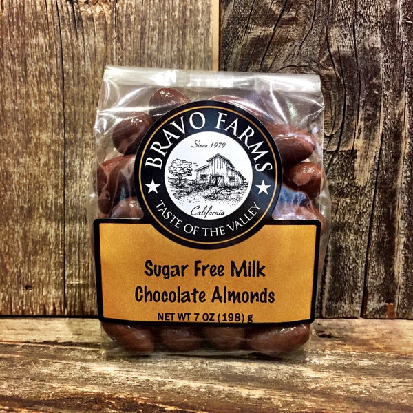 Sugar Free Milk Chocolate Almonds 7oz